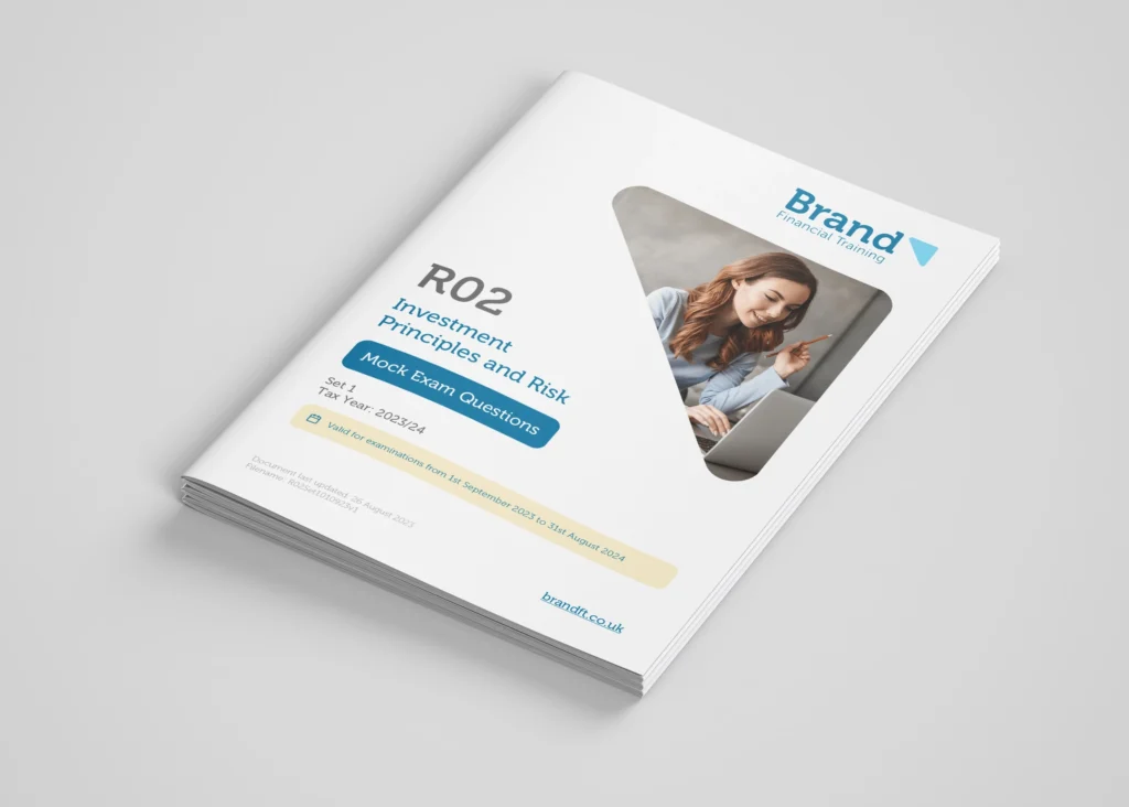 Brand Financial Training learning document showing updated brand by Design By Gav.
